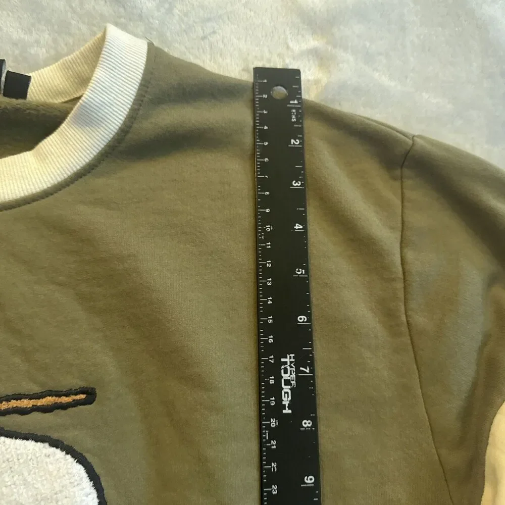 Peanuts  Crewneck Sweatshirt Pullover Sage Green Men’s XL